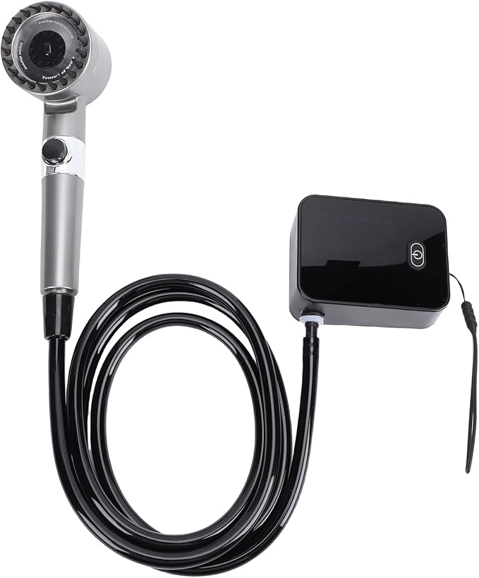 Keenso Outdoor Shower Kit Portable Camping Shower 8000mAh Rechargeable Outdoor Pump With LED Display Dual Modes Adjustable Water Flow for Tent