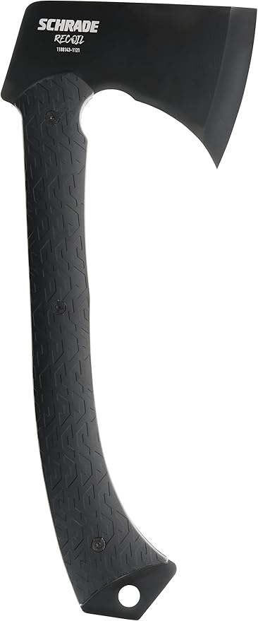 Schrade Delta Class Recoil Axe 13in with 3in 3Cr13 Steel Blade and G10 Handle for Outdoor Survival Camping and Bushcraft
