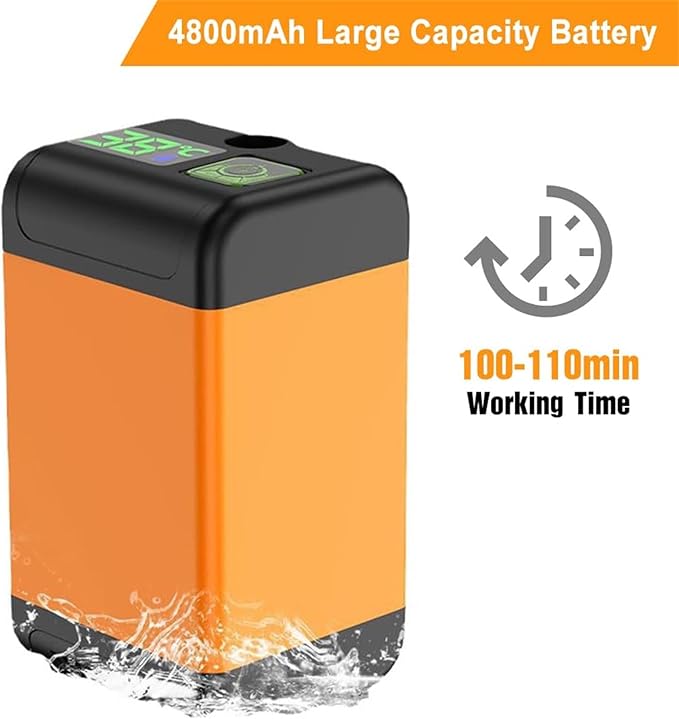Outdoor Camping Shower Pump with Intelligent Digital Display Electric Portable Camping Shower