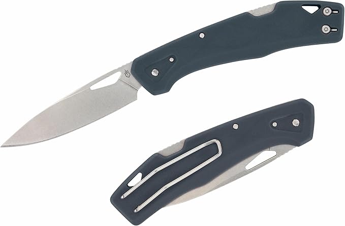 Gerber Gear LST - EDC Pocket Knife - Survival Tactical Tool for Travel Camping &amp Outdoor Adventure - Lightweight &amp Compact Folding Knife - Stainless Steel Blade - Blue