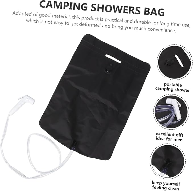 1set Portable Outdoor Shower Pouch Lightweight Camping Shower for Travel Hiking and Beach Use for Refreshing Cleanliness