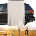 Vehicle Side Shower Tent with Roof Portable Privacy Shower Bathroom with LED Light Outdoor Camping Awning Shower Room (100x100x200cm)