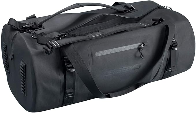 LEGEND Arctic 50 Dry Waterproof Black Duffel Bag - Large 3000 cu in /50 Litre Capacity - TPU Design for Kayaking Boating Weekenders Hiking or Gym - Foldable for Travel - 50 L