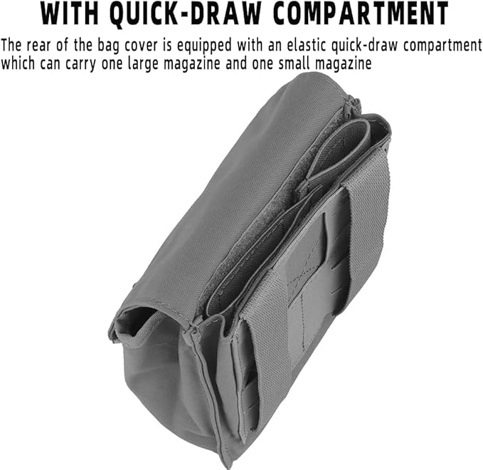 Tactical MOLLE 9MM/5.56 Mag PouchMultifunctional Groceries Pouch Military Utility Waist Bag Mobile Phone Fanny Pack for Vest Belt