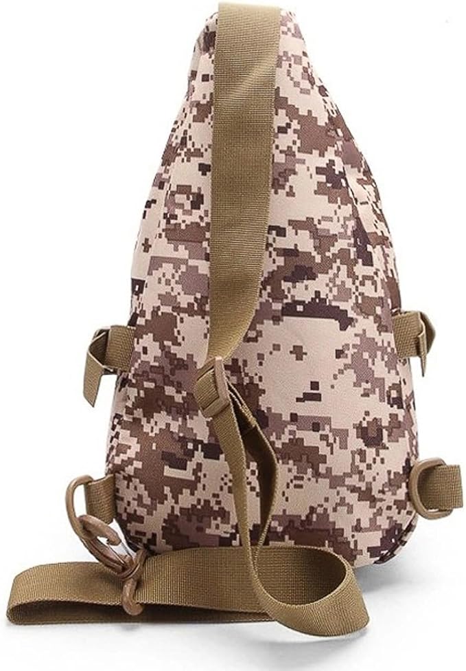Tactical Backpack Waterproof Military Cross-body Sling Shoulder Backpack Chest Bag for Outdoor Every Day Carry (Military Green)