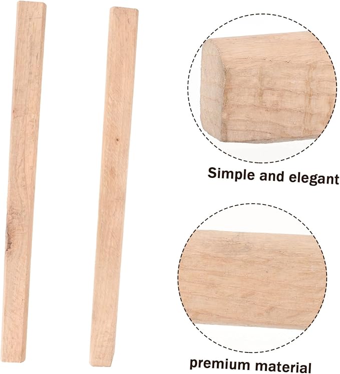 Mipcase 2Pcs Durable Hatchet Handles Flat Replacement Axes for Camping Chopping for Woodworking Outdoor Tasks Sturdy Reliable Design