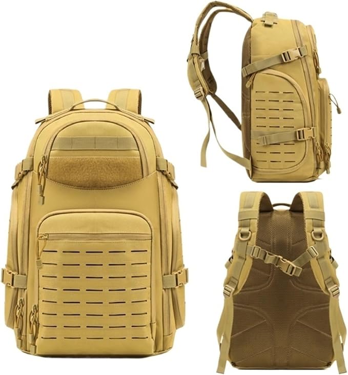 35L Tactical Backpack Ventilated Hiking Pack with Laptop Compartment Outdoor(Army Green)
