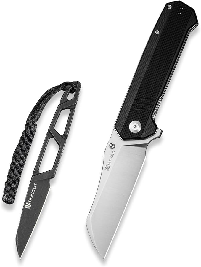 SENCUT TEXO Small Fixed Blade Bundles with Draxor Pocket Knife