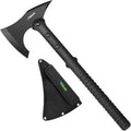 Camping Axe Tactical Survival Tomahawk Outdoor Axe for Hiking with Spike Hatchet Emergency Breaching Multitool Throwing Axe Includes Sheath
