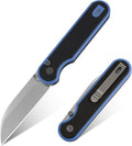 FINTISO Pocket Knife 3 14C28N Blade EDC Knife with G10 Handle Folding Knife with Pocket Clip for Outdoor Camping Hunting Hiking Survival Parrot Series