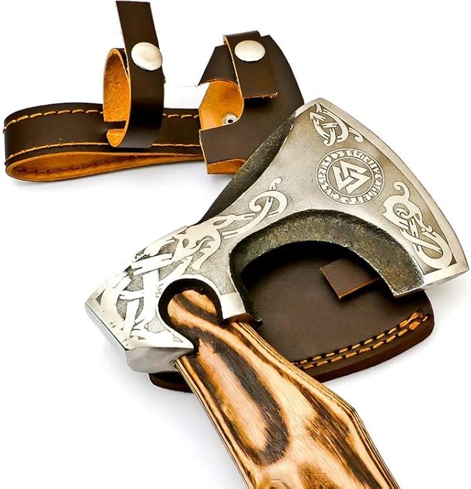 Custom Handmade Stainless Steel Viking Axe with Gorgeous and Solid Wood Handle (EX-1106)