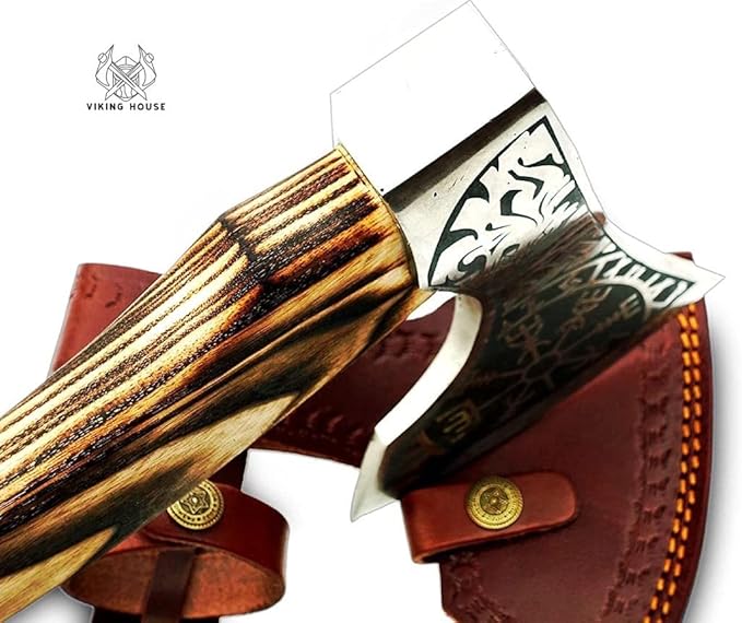 | Viking AxeHatchetThrowing AxesHand AxeGifts for himWood Working ToolViking Gifts for MenCamping HatchetTomahawkBearded Axe