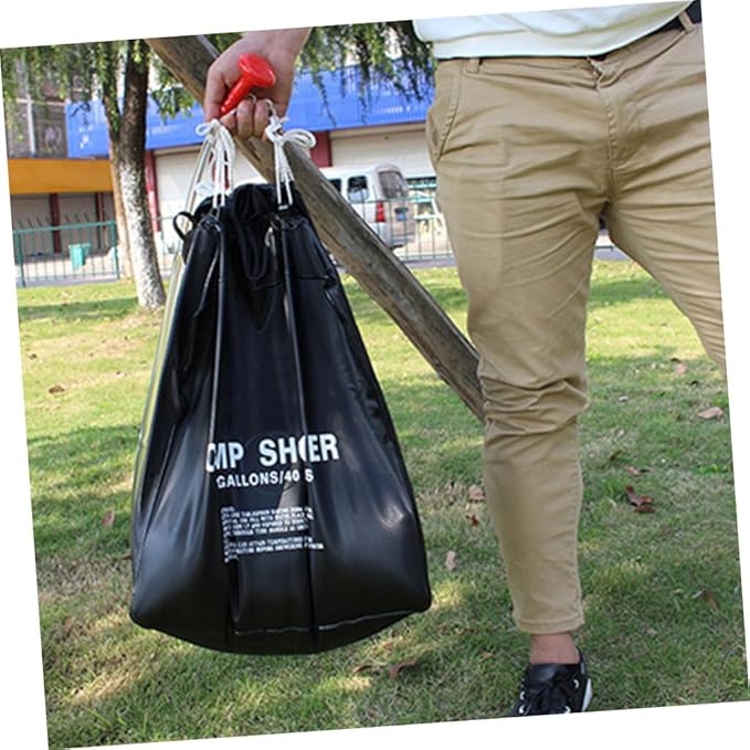 Portable Solar Shower Bag for Camping Outdoor Use Waterproof Solar Heating Bag 5 Gallon Capacity Lightweight and Convenient for Hiking Travel and Beach