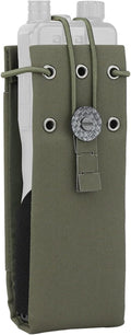 Tactical Molle Radio and Water Pouch Adjustable Storage Belt Holde for Walkie Talkie Outdoor Hiking Camping Vest Backpack