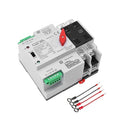 GEYA Mini ATS Automatic/Manual Transfer Switch Solar Auto Dual Power Over &amp Under Voltage Switch 50/60Hz Grid to AC Generator(2Pole 100A 220V)