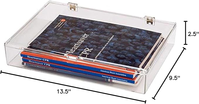 Pioneer Plastics 700C Clear Rectangular Plastic Container with Snap Closure Lid 13.125 W x 9.1875 D x 2 H Pack of 4