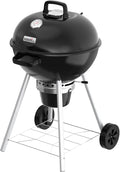 Nexgrill Premium 22.5 Charcoal Barbecue Grill with Adjustable Air Vent Built-In Temperature Gauge 362 SQ In Grate Storage Rack Portable Kettle Grill for Camping Picnics and More - 810-0178