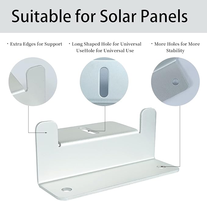 D&ampONEHOS Solar Panel Mounting Z Brackets Lightweight Aluminum Corrosion-Free Construction for RVs Trailers Boats Yachts Wall and Other Off Gird Roof Installation 16 Units per Set