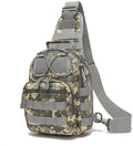 Tactical Backpack Waterproof Military Cross-body Molle Single Shoulder Backpack Chest Bag for Outdoor Every Day Carry (ACU)