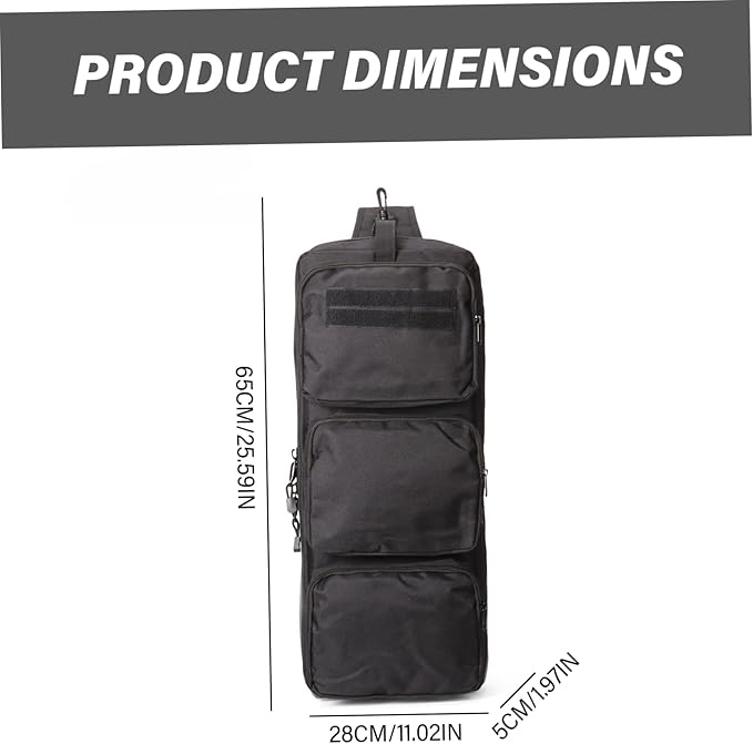 Rifle Bag Foldable Rifle Bag Portable Zipper Sling for Men Lightweight Nylon Backpack with Adjustable Strap Army Backpack for Outdoor Hunting