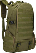 Outdoor Sports Pack Hiking Bag Tactical Rucksack Camo Knapsack Combat Camouflage Tactical 35L Molle Backpack - Green