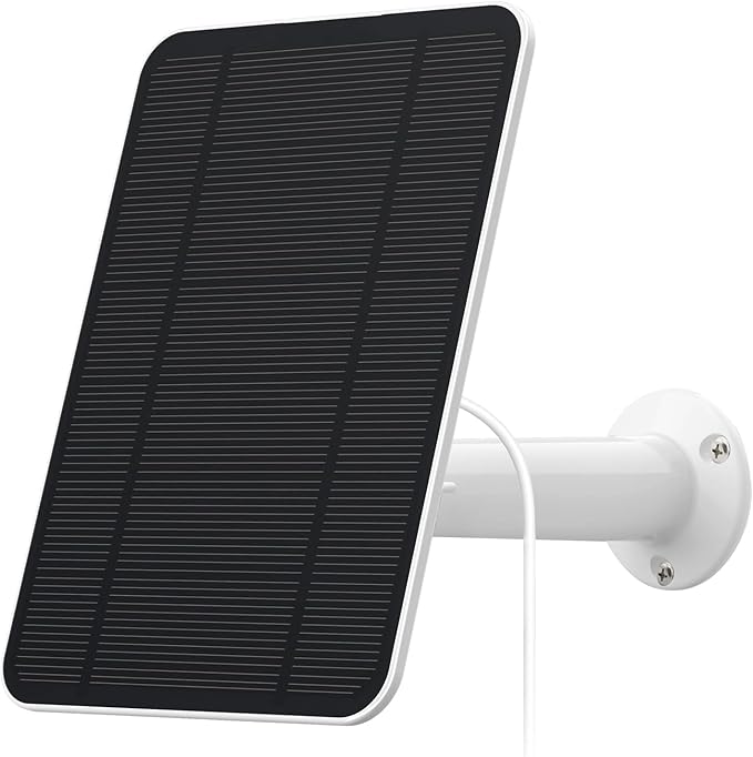 4W Solar Panel Compatible with SimpliSafe Outdoor Camera Includes Secure Wall Mount IP65 Weatherproof13.1ft Power Cable (2)