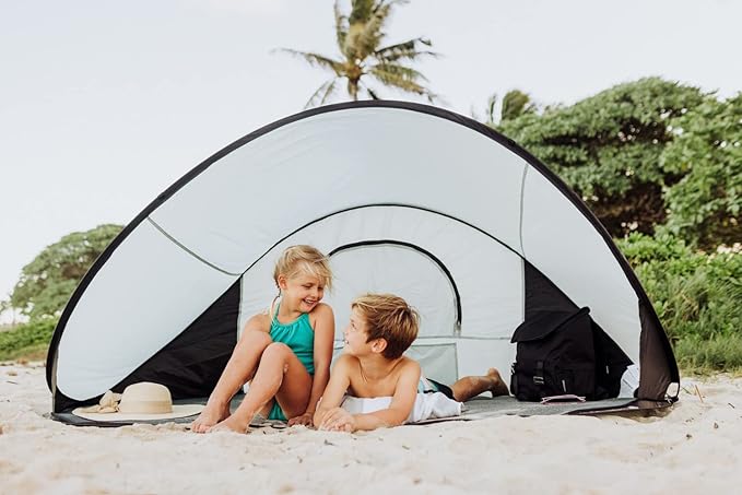 PICNIC TIME NCAA Texas A&ampM Aggies Manta Portable Beach Tent - Pop Up Tent - Beach Sun Shelter Pop Up