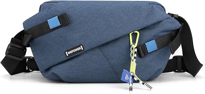 Nylon Panelled Waist Packs 2025 New Brand Unisex Chest Pack Casual Outdoor Travel Crossbody Bag(Blue)