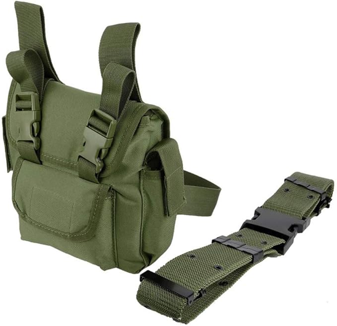 Outdoor Sports Hiking Versipack Bag Tactical Pack with Leg Strap with Belt - Tan