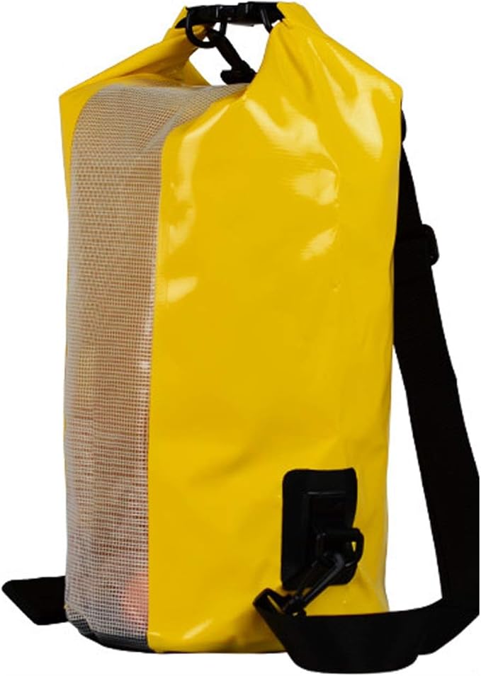 Beach Bag Outdoor Portable Waterproof Bucket Used for Outdoor Cycling Camping Water Sports Storage Bag Outdoor Quick-Drying Bag (Color : Red Size : 24.537cm) (Yellow 24.5 * 37cm) (Yellow 24.5*37cm)