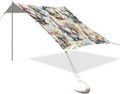 Gnomes with Easter Eggs Beach Tent Sun Shelter Set UPF50+ UV Protection 10.5 x 9.19 FT Camping Shade Canopy with Sandbags Sand Anchors Carrying Bag and Others