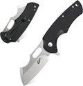 Eafengrow Pocket Knives D2 Blade and G10 Handle Folding Camping Knife Mini Outdoor Pocket Knife Survival Tool (EF13-black)