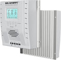 MPPT Charge Controller 60 amp 12V/24V Auto 60A Solar Panel Charge Regulator with Blacklight LCD Display Max 100V for Lead-Acid Sealed Gel AGM Flooded Lithium Battery