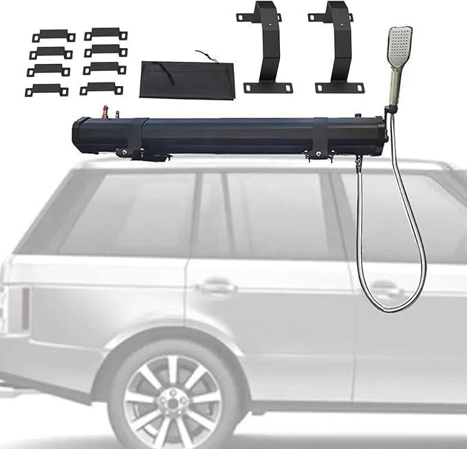 Portable Camping Shower Solar Shower with Shower Heads and Hose Set 18L/20L/30L Tank for Water Storage Overlanding and Camping (20L)