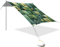 St Patrick's Clovers Plaid Beach Tent Sun Shelter Set UPF50+ UV Protection 10.5 x 9.19 FT Camping Shade Canopy with Sandbags Sand Anchors Carrying Bag and Others