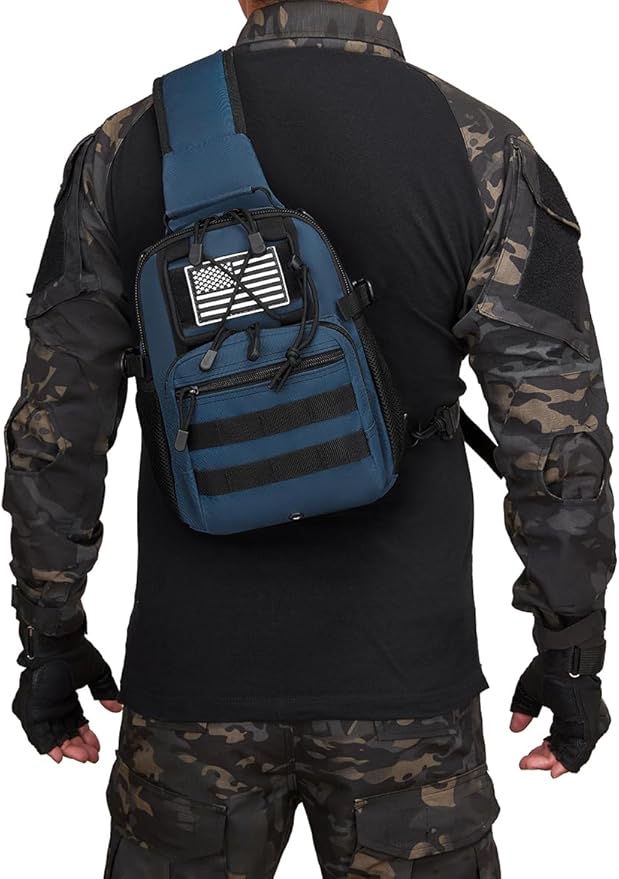 ATBP Small Tactical Holster Sling Backpack Accessories Shoulder Pouch Water Bottle &amp Radio Holder Crossbody Bag for Men
