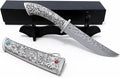Dragon Tanto Fixed Blade Knife with Metal Sheath Display Stand &amp Gift Box Collectible Japanese Style Knife for Display Camping EDC &amp Gifts for Men