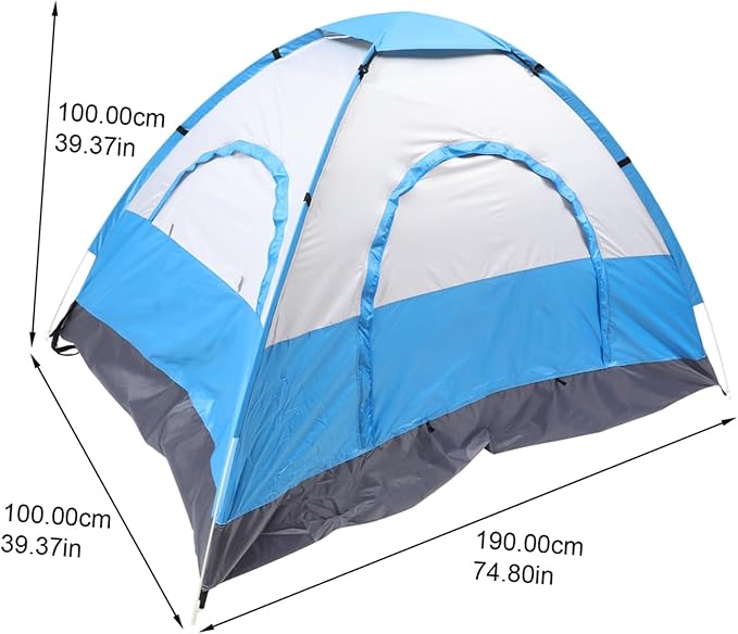 GANAZONO 1set Portable Beach Tent Uv Wear-Resistant Easy Setup Shelter for Outdoor Camping Hiking and Picnics Fits People Ventilated and Carry Bag