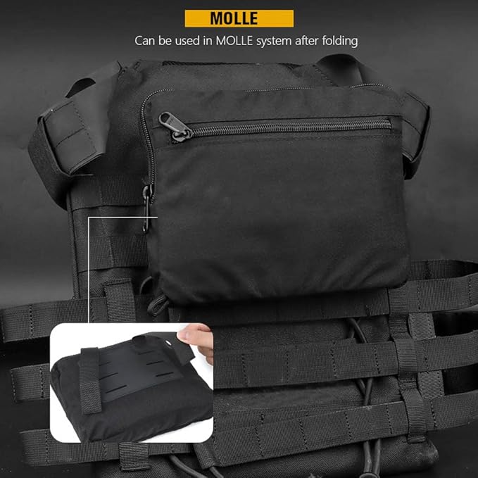 Jungle Leopard Foldable Backpack MOLLE Tactical Hunting Day Pack Lightweight Hiking Travel Bag Airsoft Paintball(BP-67-T)