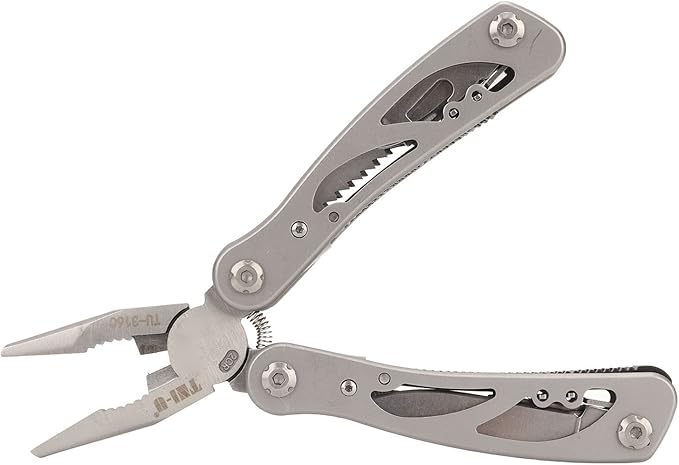 Professional 11 in 1 Multitool Pliers Stainless Steel Foldable Camping Tool with Storage Bag for Outdoor Adventures Survival Gear 6 Inch