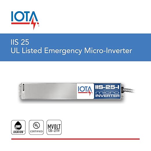 IOTA IIS 25 I M5 Emergency Inverter 25W Output Interruptable