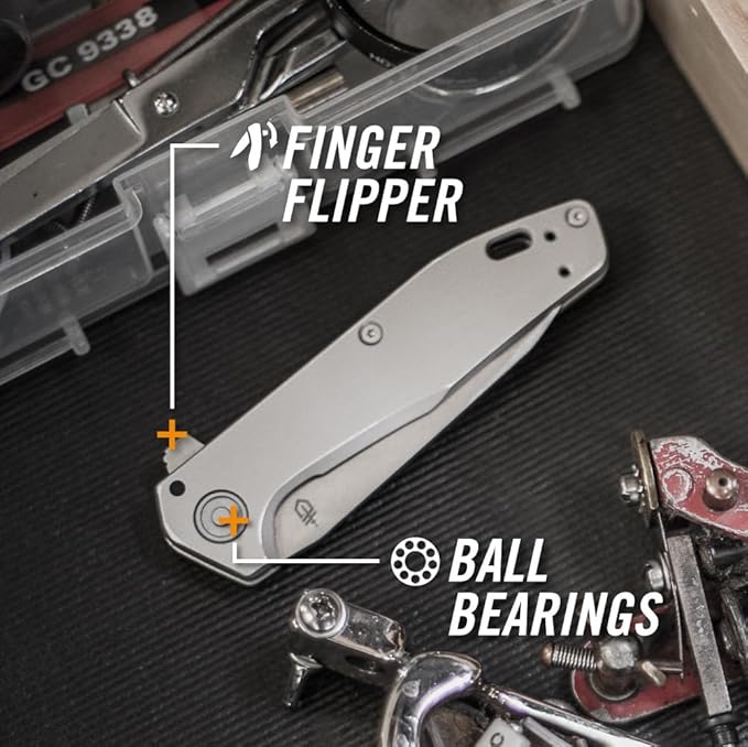 Gerber Gear Fastball - Slim Lightweight Folding Knife with Lock Release - Pocket Knife with 3-Position Clip - EDC Gear - 3 - Made in USA - Urban Grey
