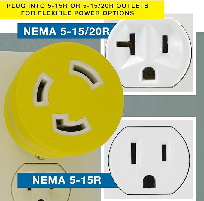 Conntek 30222-YW 15A to L5-30R Plug AdapterYellow