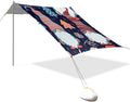 Beach Canopy with Windproof Ropes &amp Sandbags Beach Tent Sun Shade Sun Shelter for Camping Trips Fishing Backyard Fun or Picnics Gnomes