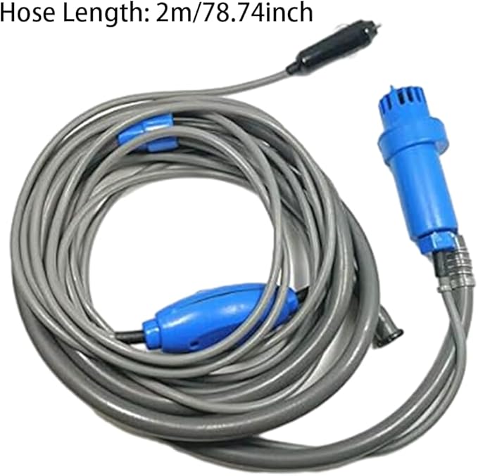 Camping Shower 12V Electric Portable Shower Car Sprayer Water Spray with Shower Head for Car Garden Outdoor Dog Wash