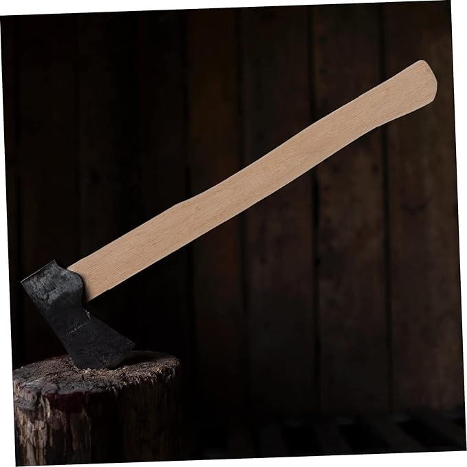 Wooden Axe Handle Replacement for Outdoor Camping 36-Inch Sturdy Wooden Grip Anti-Slip Design for Hatchets and Axes