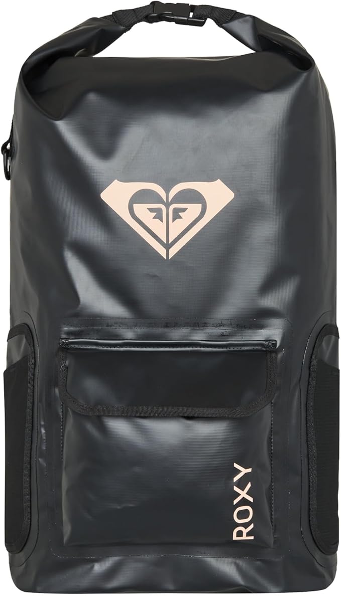 Roxy Need It Waterproof Backpack with Laptop Sleeve | Heavy Duty | Hiking | Surf | Dry Bag | Roll-Top - Anthracite