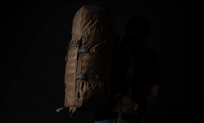 75L Tactical Backpack with Internal Frame MOLLE and Hydration System