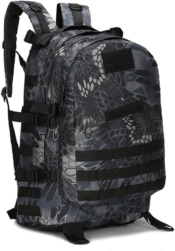 Outdoor Sports Pack Hiking Bag Tactical Rucksack Camo Knapsack Combat Camouflage Tactical 30L Molle 3D Backpack - Typhoon