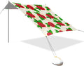 Beach Canopy with Windproof Ropes &amp Sandbags Beach Tent Sun Shade Sun Shelter for Camping Trips Fishing Backyard Fun or Picnics Rose